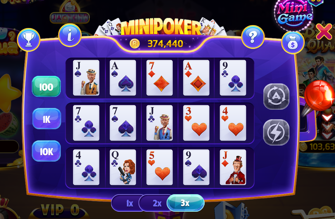 Giới thiệu cụ thể về Mini Poker trên Rikvip